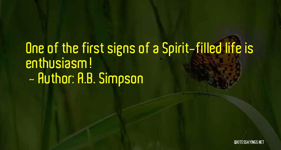 Spirit Filled Quotes By A.B. Simpson