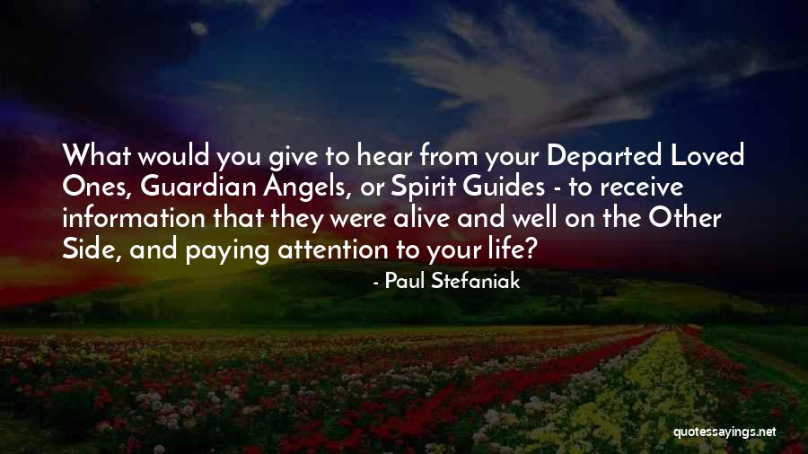 Spirit Guides Quotes By Paul Stefaniak