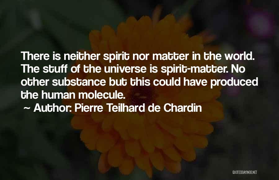 Spirit Molecule Quotes By Pierre Teilhard De Chardin