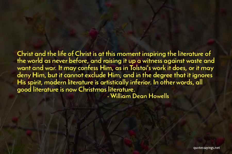 Spirit Of Christmas Quotes By William Dean Howells