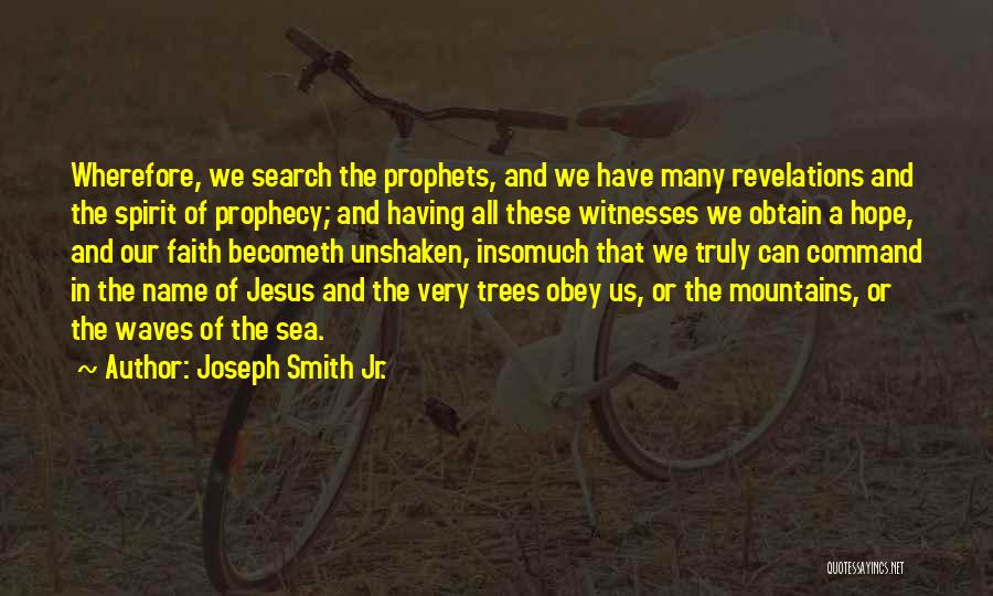 Spirit Of Prophecy Quotes By Joseph Smith Jr.