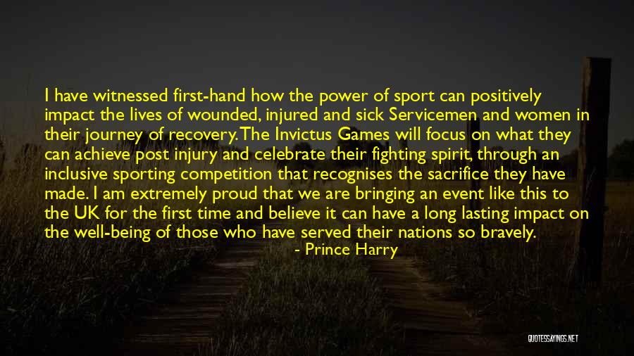 Spirit Of Sports Quotes By Prince Harry Spirit Of Sports Quotes By Prince Harry