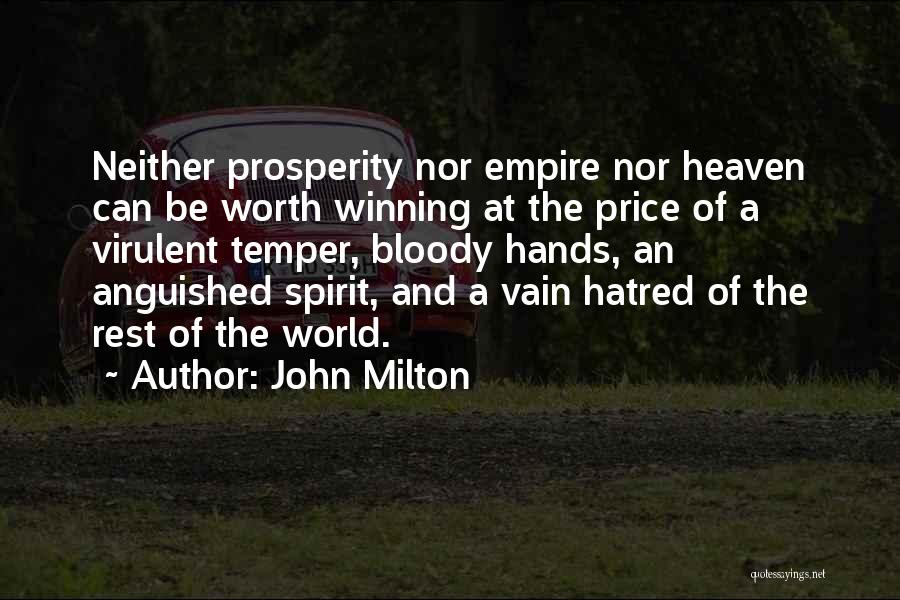 Spirit Of Winning Quotes By John Milton