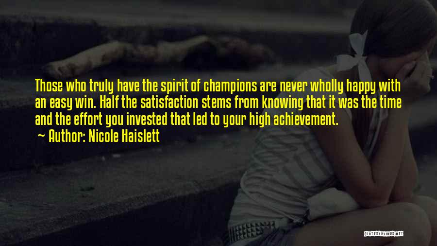 Spirit Of Winning Quotes By Nicole Haislett