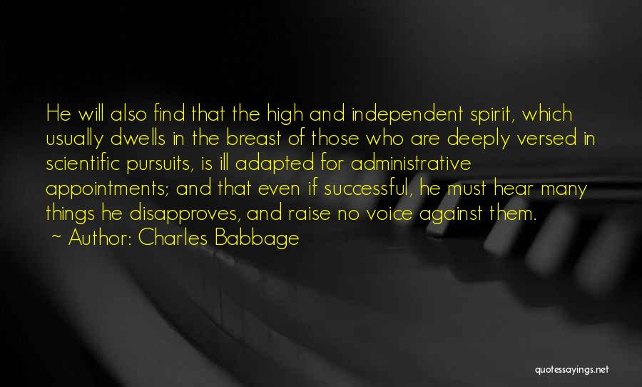 Spirit Science Quotes By Charles Babbage