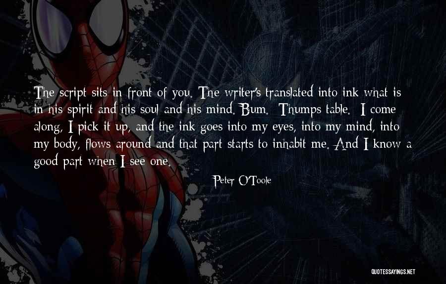 Spirit That Starts Quotes By Peter O'Toole Spirit That Starts Quotes By Peter O'Toole
