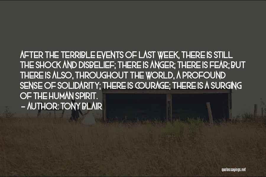 Spirit Week Quotes By Tony Blair