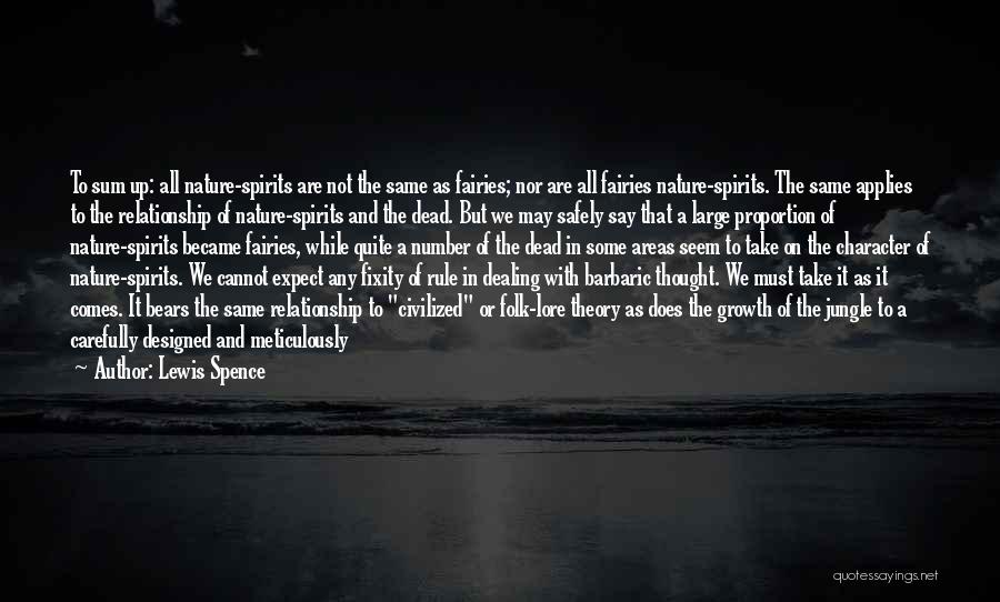 Spirits-alcohol Quotes By Lewis Spence