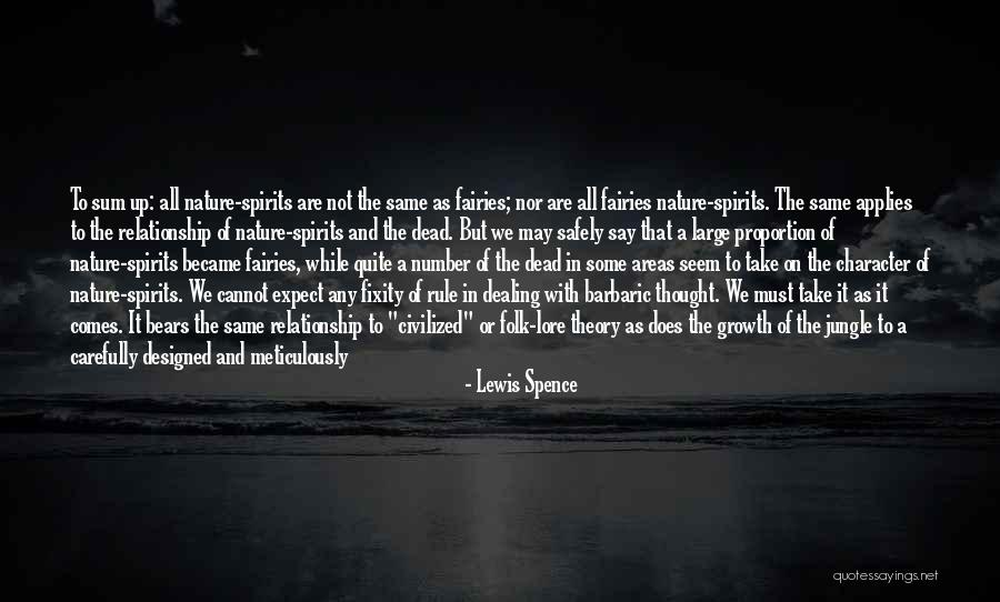 Spirits-alcohol Quotes By Lewis Spence