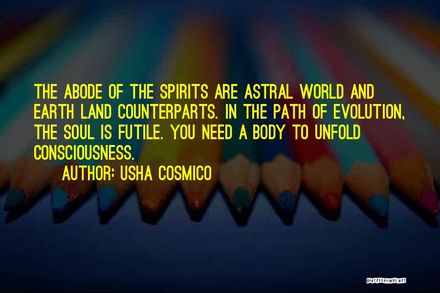 Spirits And Souls Quotes By Usha Cosmico