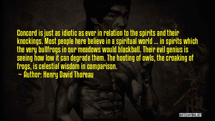 Spirits Quotes By Henry David Thoreau