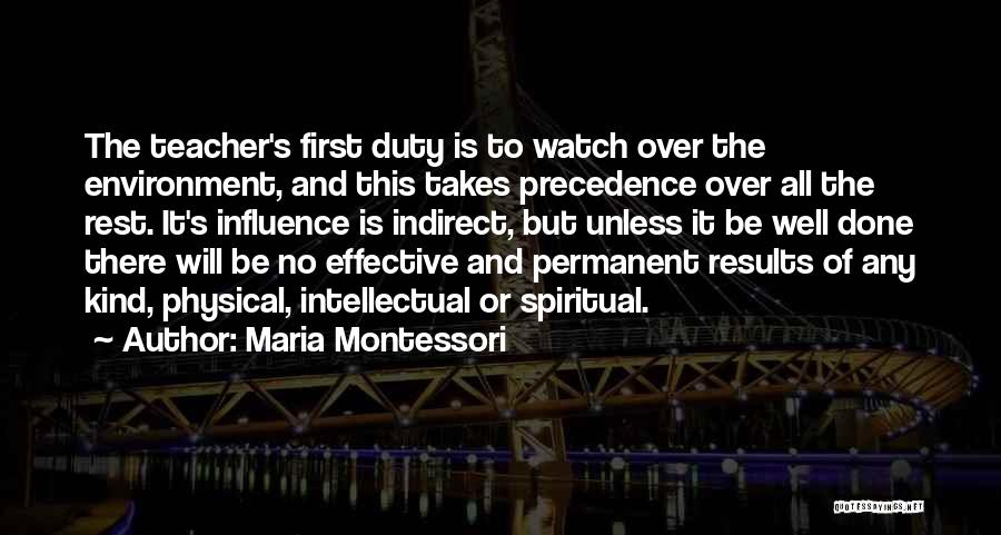 Spiritual And Physical Quotes By Maria Montessori