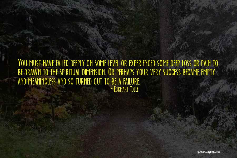 Spiritual Dimension Quotes By Eckhart Tolle Spiritual Dimension Quotes By Eckhart Tolle