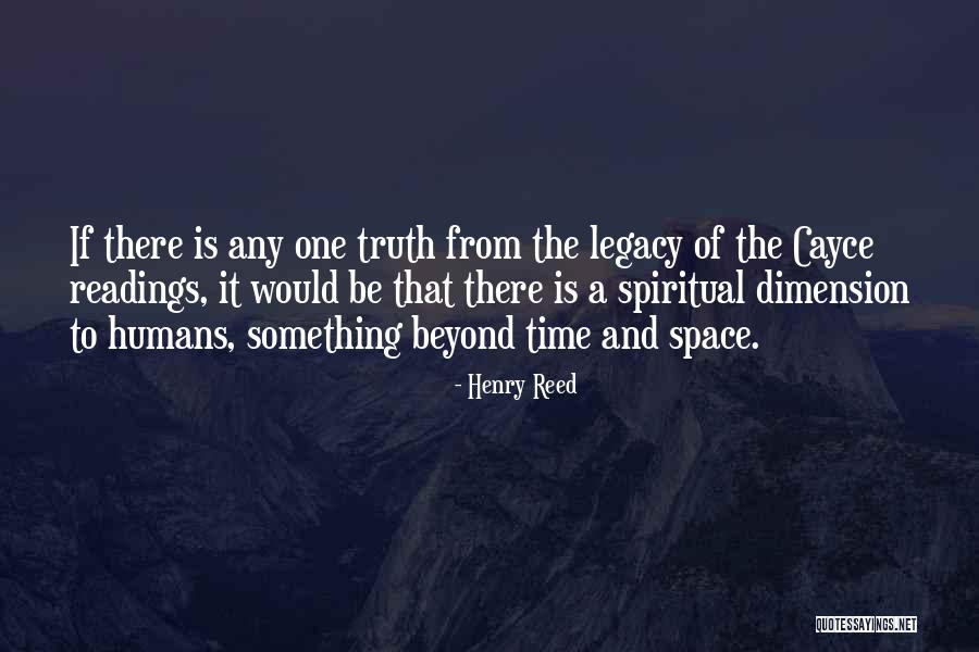 Spiritual Dimension Quotes By Henry Reed Spiritual Dimension Quotes By Henry Reed