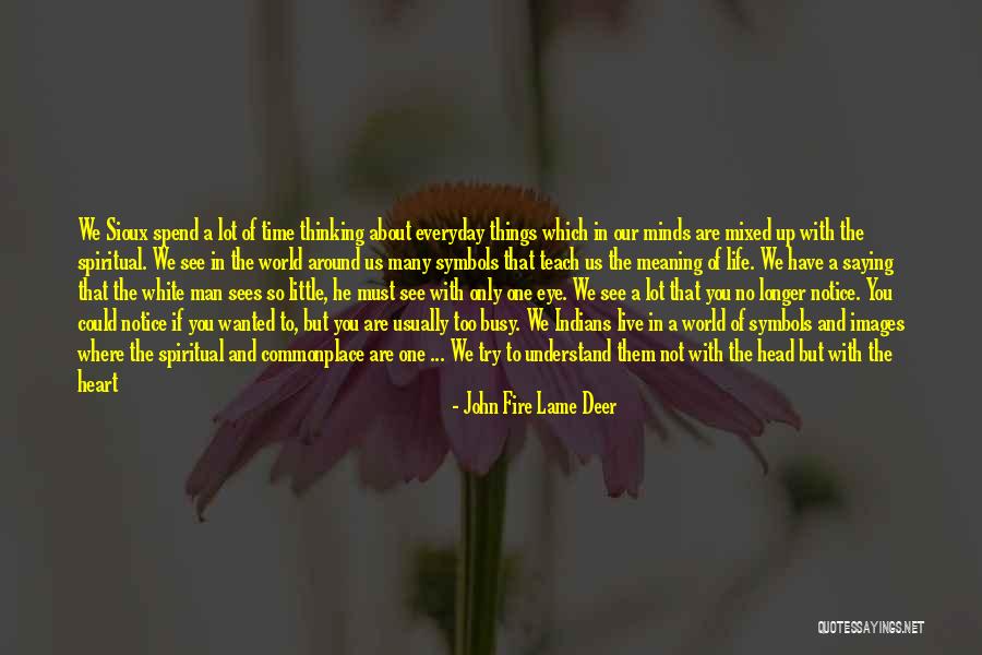 Spiritual Eye Quotes By John Fire Lame Deer Spiritual Eye Quotes By John Fire Lame Deer