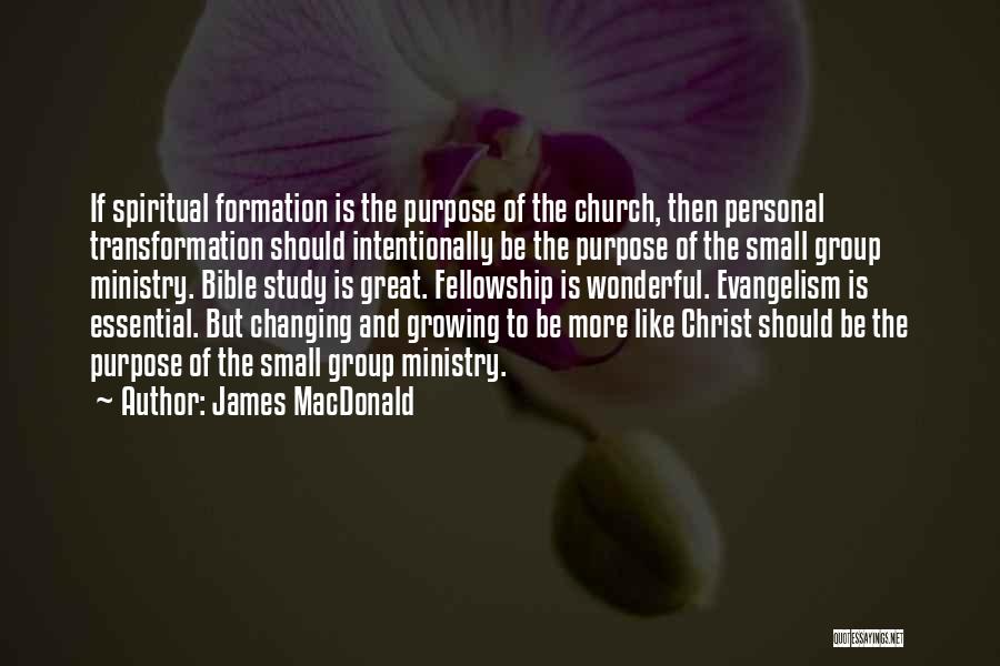 Spiritual Formation Quotes By James MacDonald
