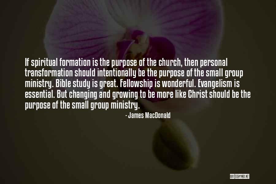 Spiritual Formation Quotes By James MacDonald