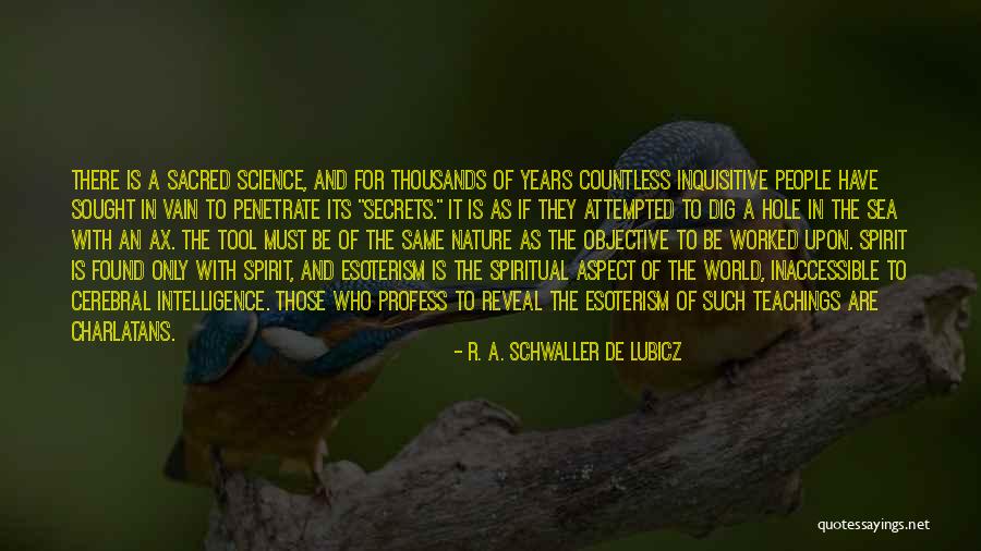 Spiritual Intelligence Quotes By R. A. Schwaller De Lubicz Spiritual Intelligence Quotes By R. A. Schwaller De Lubicz