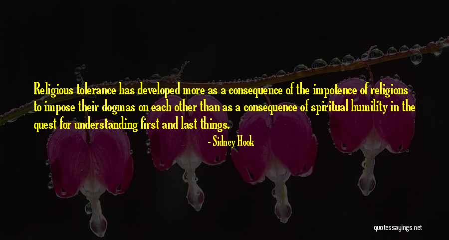 Spiritual Non Religious Quotes By Sidney Hook