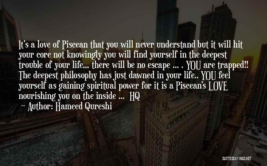 Spiritual Nourishing Quotes By Hameed Qureshi