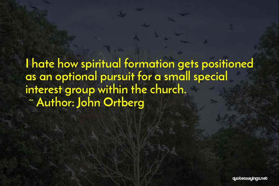 Spiritual Pursuit Quotes By John Ortberg