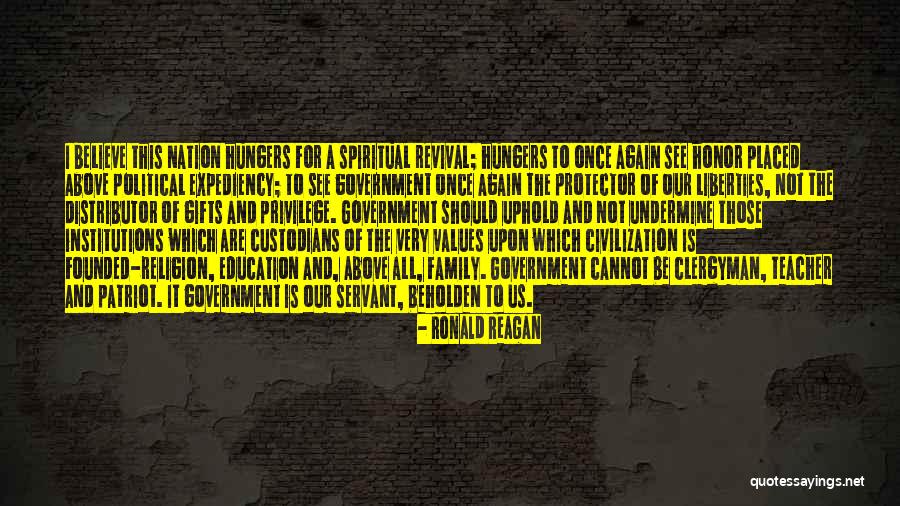Spiritual Revival Quotes By Ronald Reagan Spiritual Revival Quotes By Ronald Reagan
