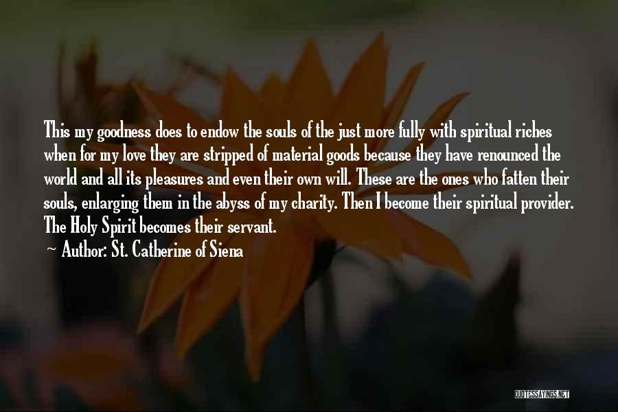 Spiritual Riches Quotes By St. Catherine Of Siena