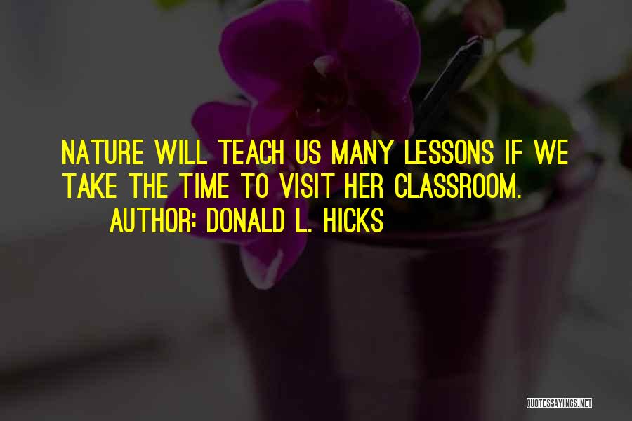 Spiritual Teaching Quotes By Donald L. Hicks