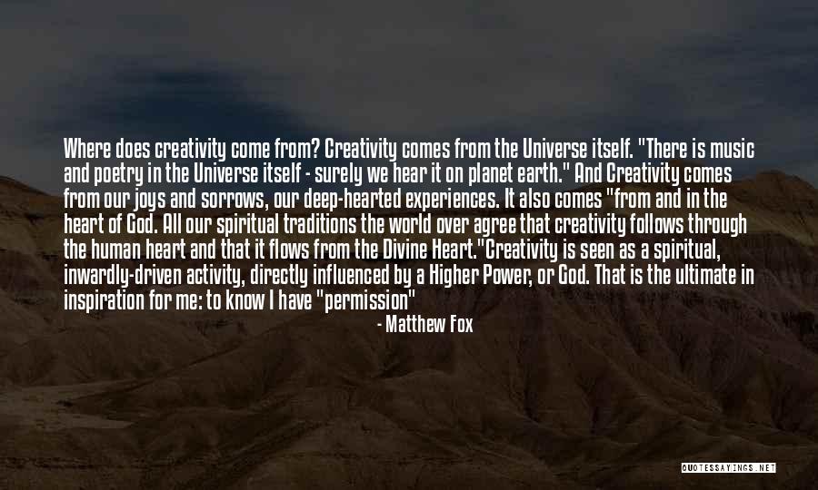 Spirituality And Music Quotes By Matthew Fox