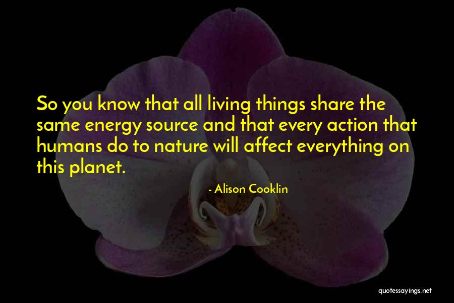 Spirituality And Nature Quotes By Alison Cooklin