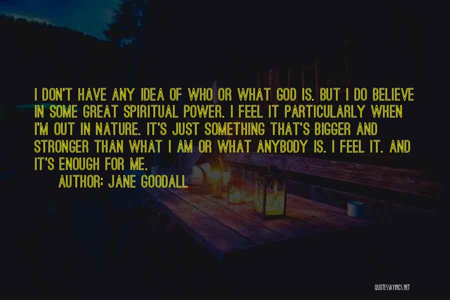 Spirituality And Nature Quotes By Jane Goodall