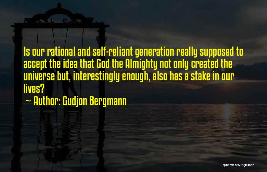 Spirituality And The Universe Quotes By Gudjon Bergmann