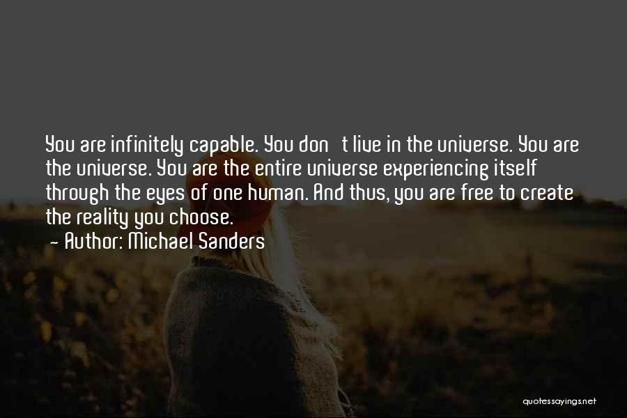 Spirituality And The Universe Quotes By Michael Sanders