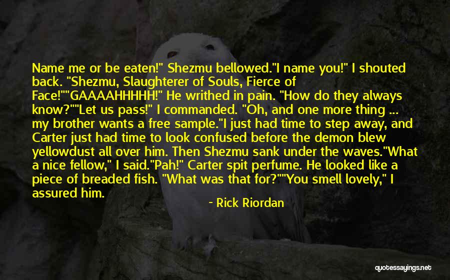 Spit In Your Face Quotes By Rick Riordan