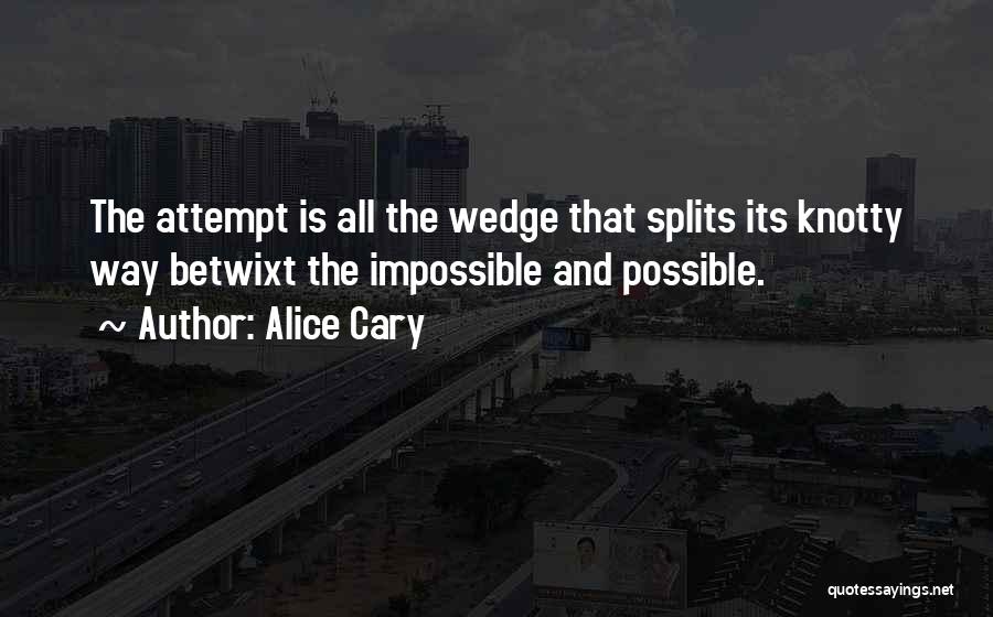 Splits Quotes By Alice Cary