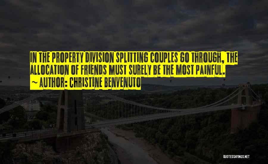 Splitting Quotes By Christine Benvenuto