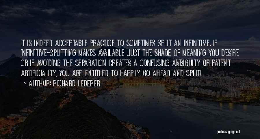 Splitting Quotes By Richard Lederer