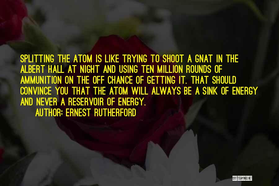 Splitting The Atom Quotes By Ernest Rutherford