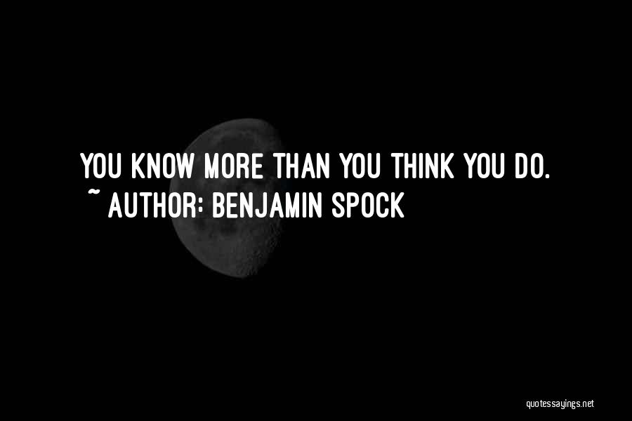 Spock Quotes By Benjamin Spock