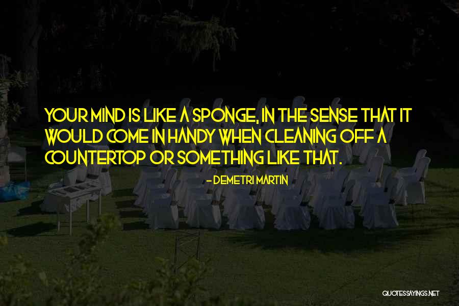 Sponge It Quotes By Demetri Martin Sponge It Quotes By Demetri Martin