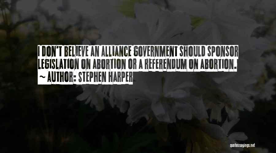 Sponsor Quotes By Stephen Harper