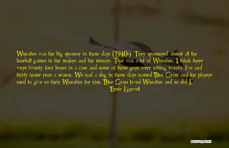 Sponsored Quotes By Ernie Harwell Sponsored Quotes By Ernie Harwell