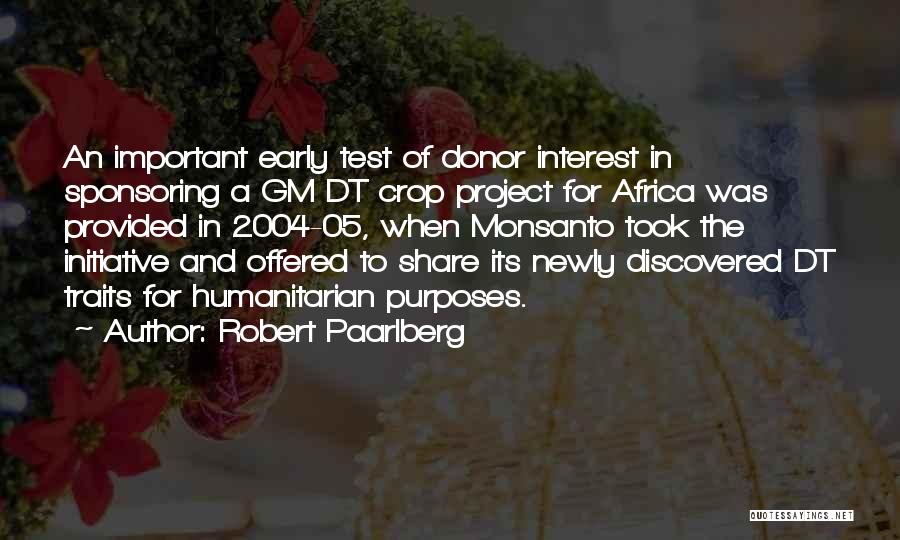 Sponsoring Quotes By Robert Paarlberg