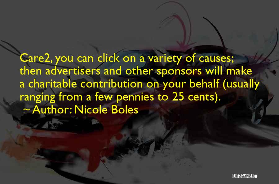 Sponsors Quotes By Nicole Boles