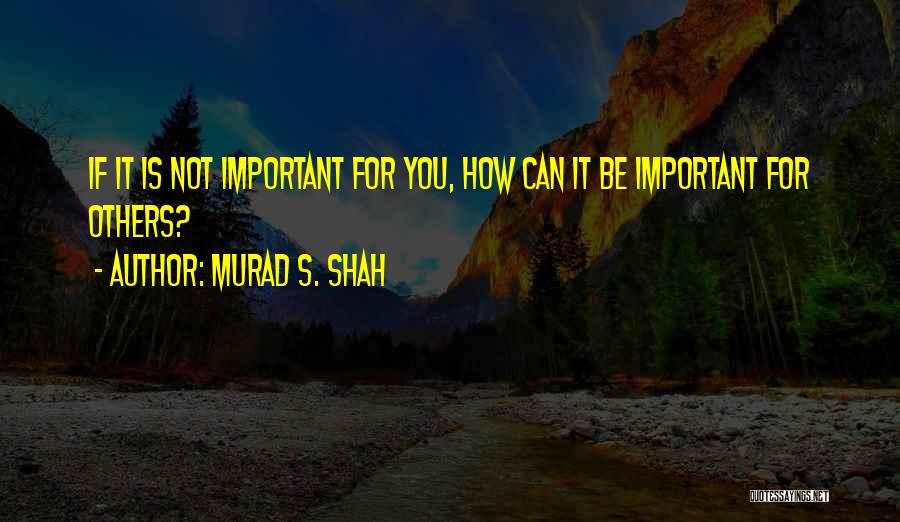 Sponsorship Quotes By Murad S. Shah