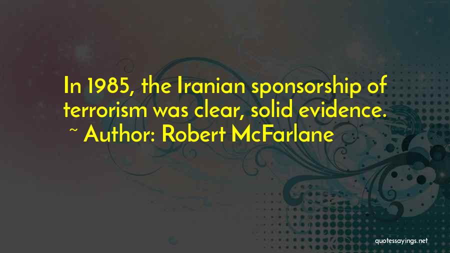 Sponsorship Quotes By Robert McFarlane