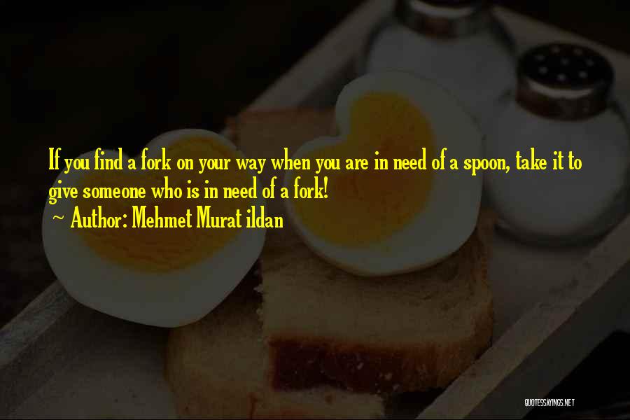 Spoon And Fork Quotes By Mehmet Murat Ildan