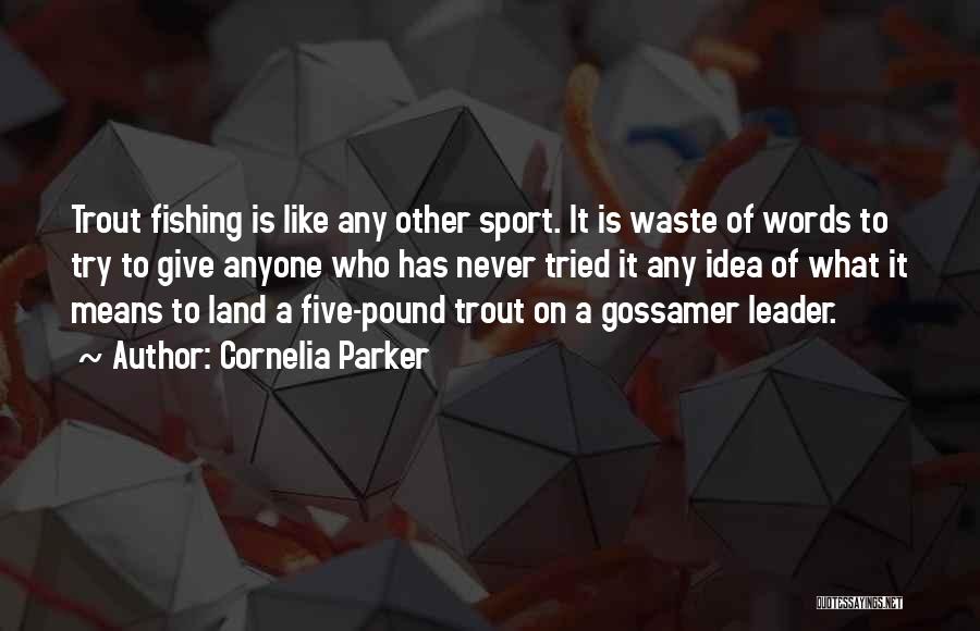 Sport Fishing Quotes By Cornelia Parker