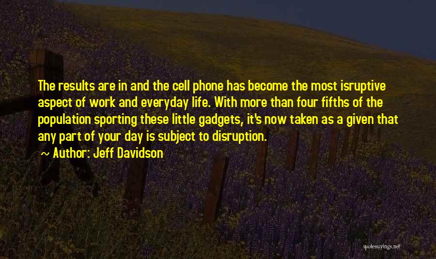 Sporting Life Quotes By Jeff Davidson