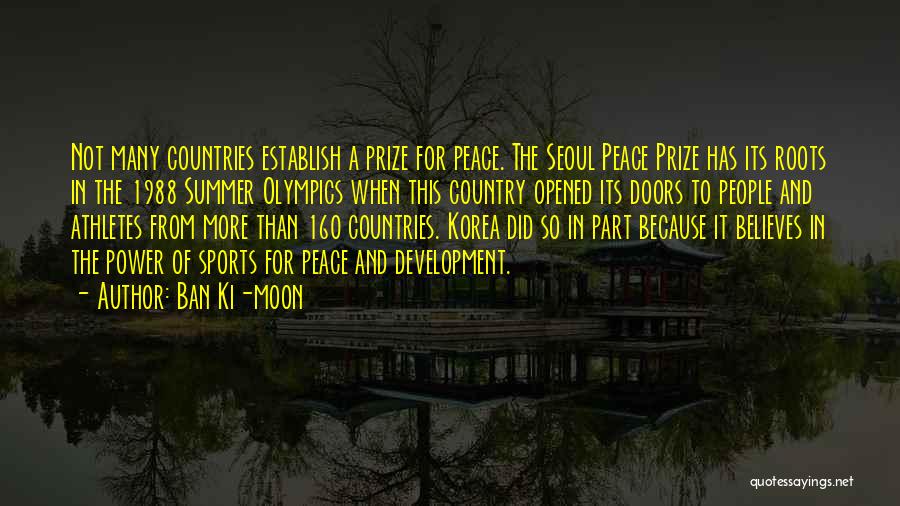 Sports And Development Quotes By Ban Ki-moon